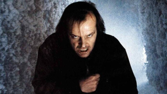 Jack Nicholson as Jack Torrance in The Shining by Stanley Kubrick