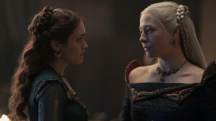 House of the Dragone Episode 6 Rhaenyra Leaving for Dragonstone Emma D'Arcy as Rhaenyra Targaryen