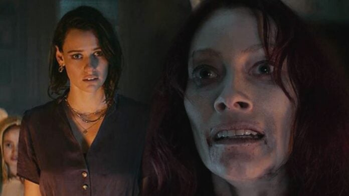 Evil Dead Rise Ending Explained 2023 Alyssa Sutherland As Ellie