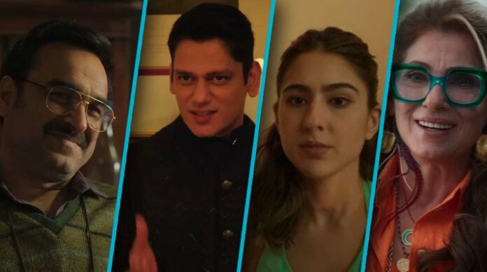 Murder Mubarak Cast And Characters ACP Bhavani, Akash Dogra, Bambi Todi, and Cookie Katoch
